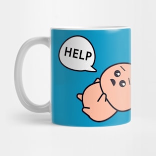 cute boy falling help me Mug